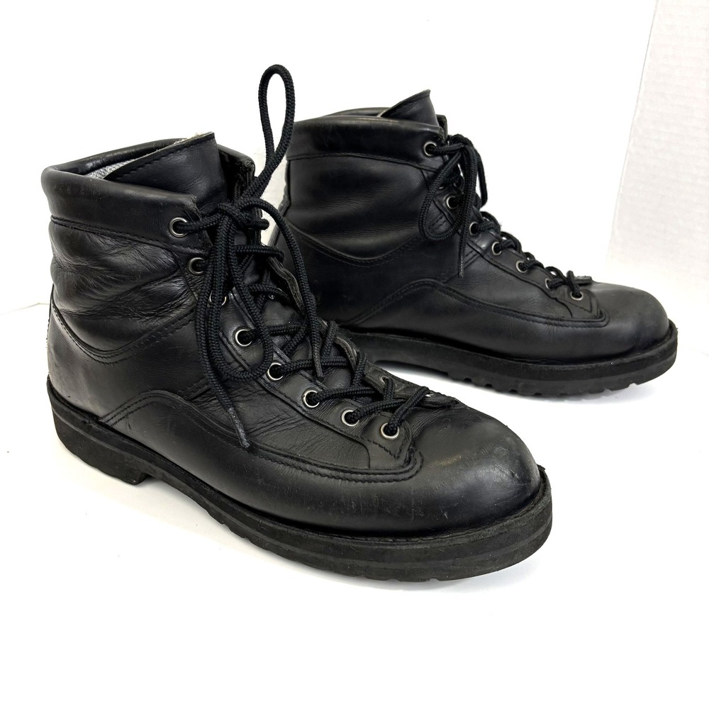 Danner Gore-Tex Leather Work Boots Womens Size 10 Black Made In USA Vibram‎